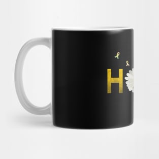 Hope For A Cure Butterfly Flower Sarcoma Mug